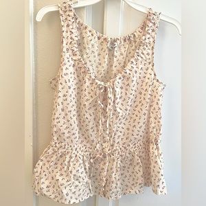 Madewell cotton summer top XS NWT
